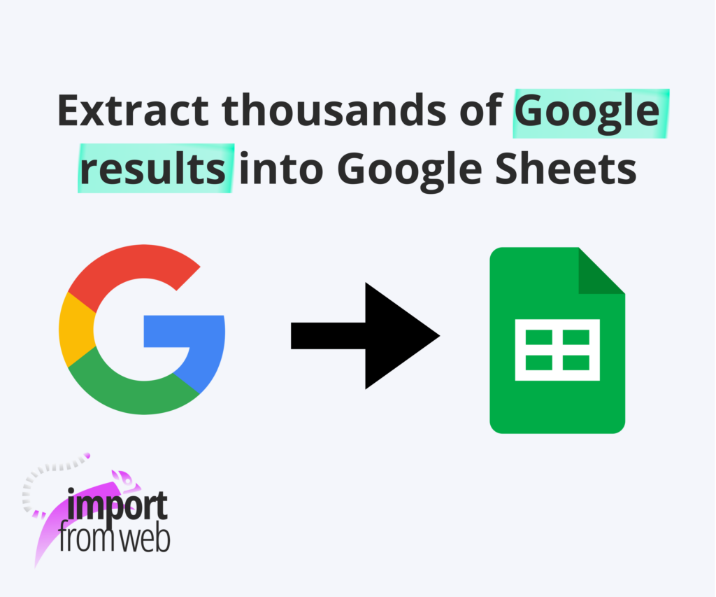 Extract Google results into Google Sheets