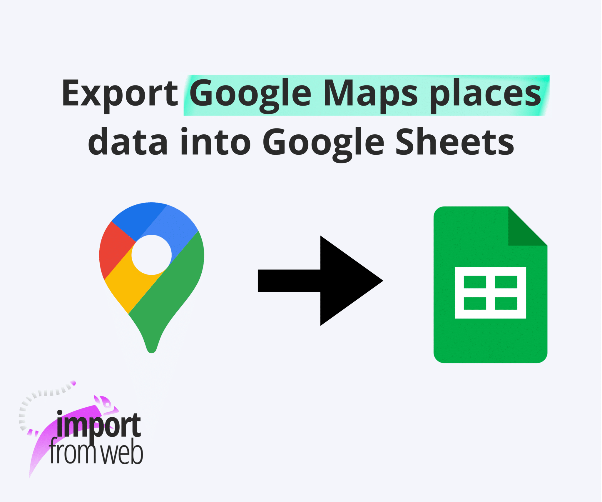 Export Google Maps places data into Google Sheets