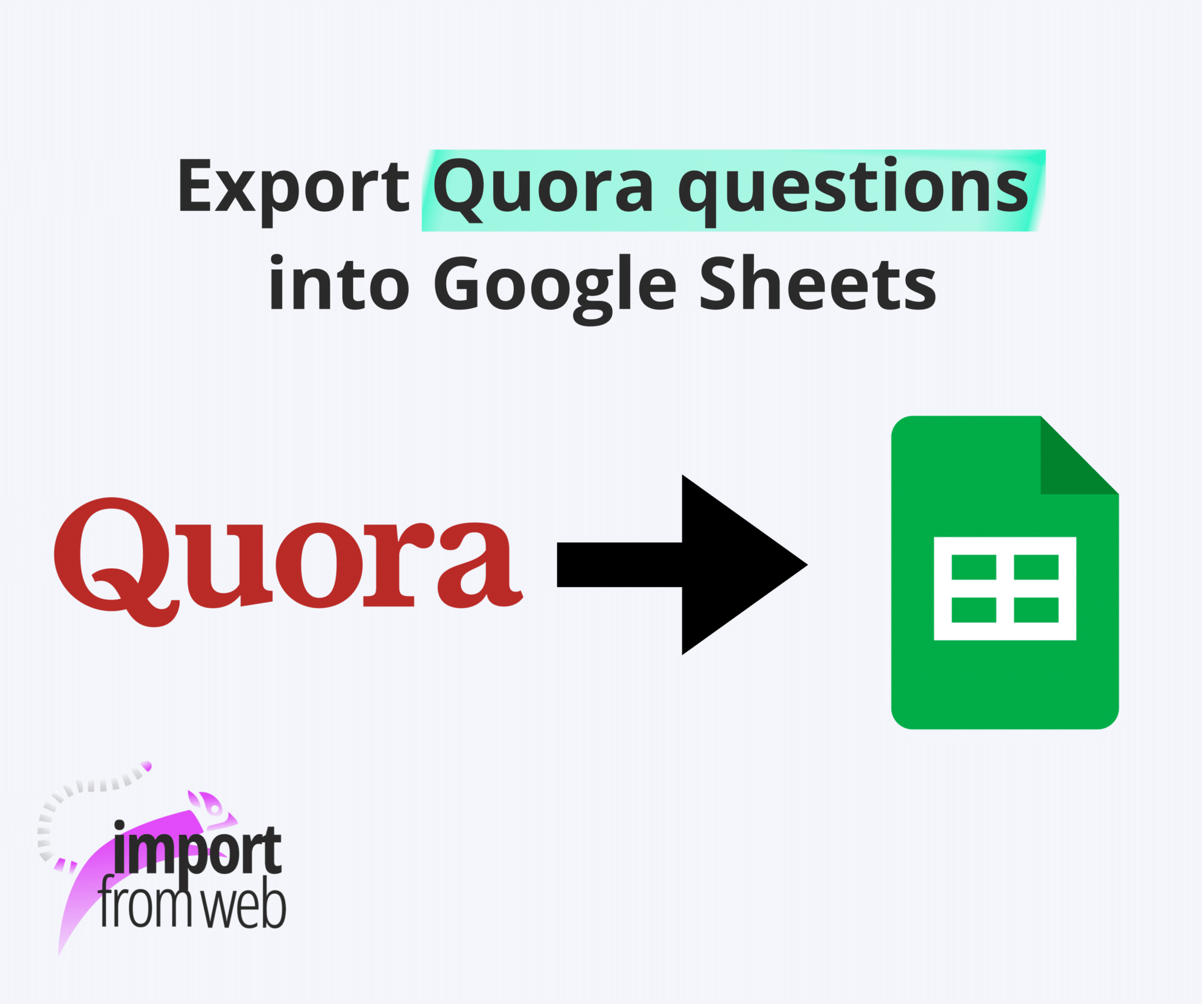 Export Quora results into Google Sheets