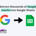 Extract Google results into Google Sheets
