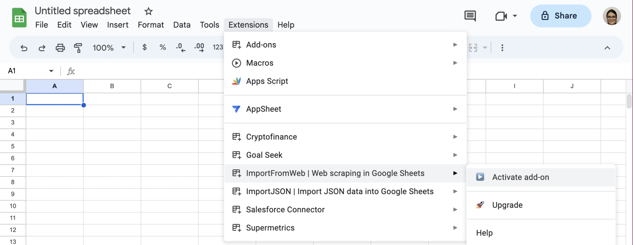 How to Import Yahoo Finance Data into Google Sheets?